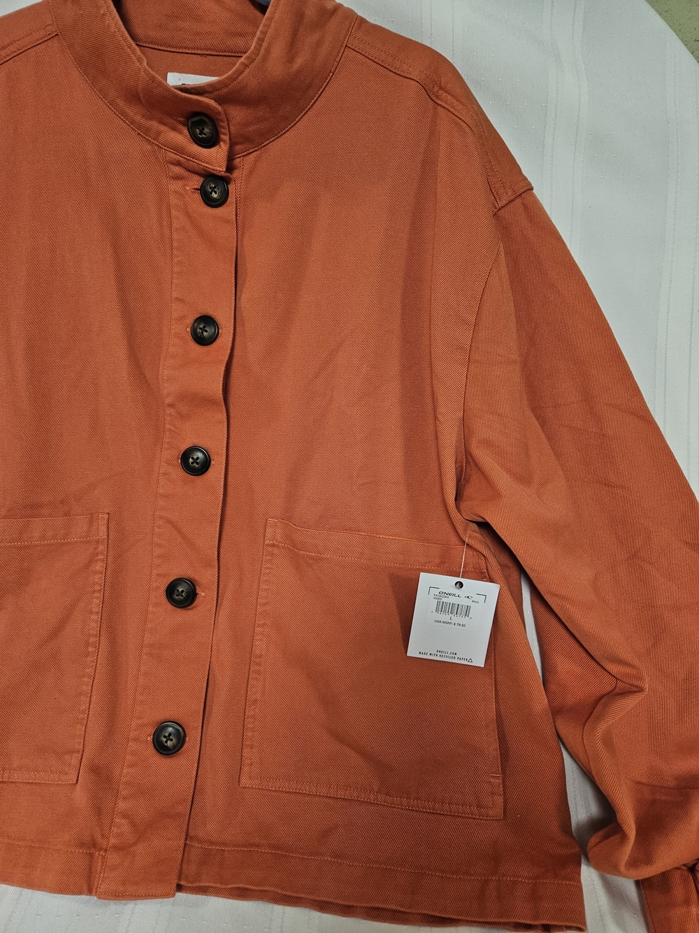 O'Neill Utility Orange Collared Jacket